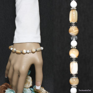30-34-1-Mother of Pearl Natural Interchangeable Bracelet