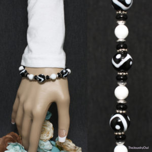 472-1-Black and White Bracelet