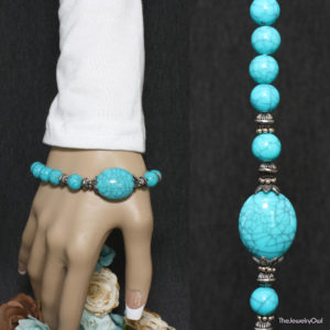 474-1 Turquoise Blue Bracelet
