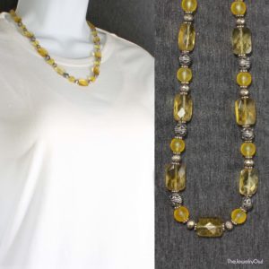 540-1-Yellow Silver Necklace