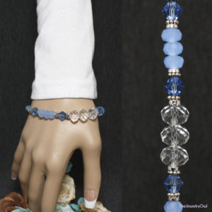 567-1-Blue Beaded Bracelet