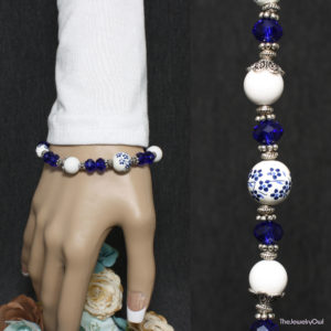 578-579-580-1-Blue and White Interchangeable Bracelet