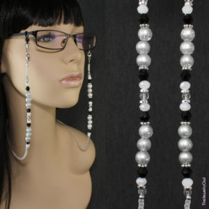 G062.1-Silver Gray Eyeglass Beaded Chain