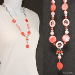 Pink Coral Shell Necklace