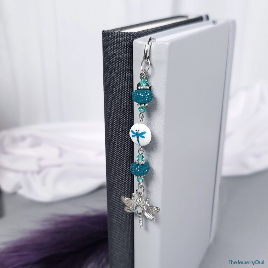 Dragonfly Shepherd's Hook Bookmark by The Jewelry Owl (thejewelryowl)
