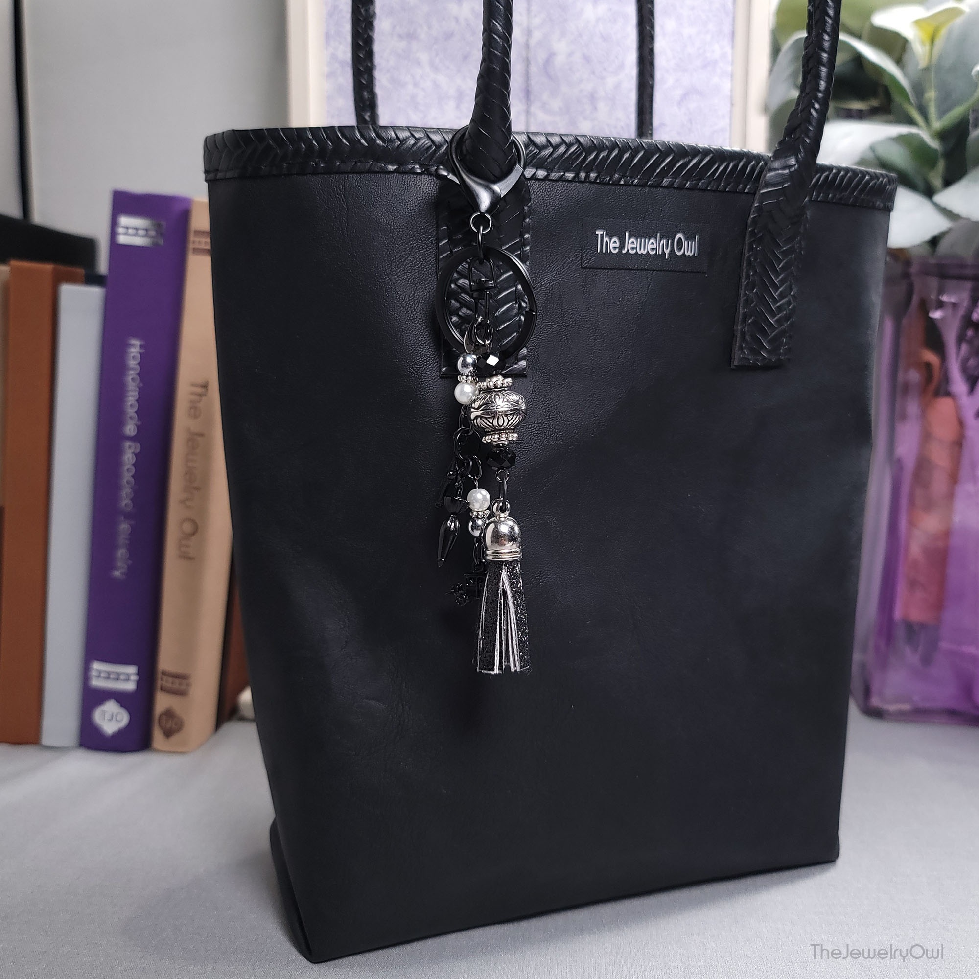 Black Travel Purse Charm by The Jewelry Owl