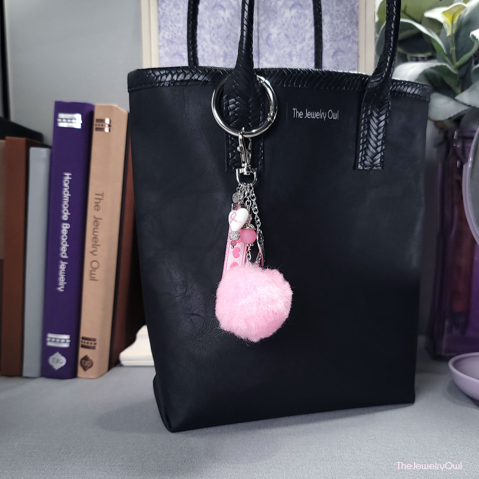 Breast Cancer Purse Charm by The Jewelry Owl (thejewelryowl)