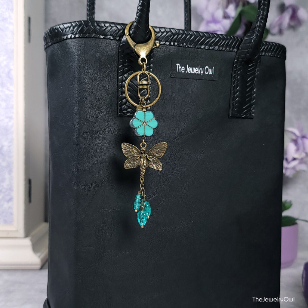 Antique Brass Pixie Purse Keychain Charm by The Jewelry Owl (thejewelryowl)