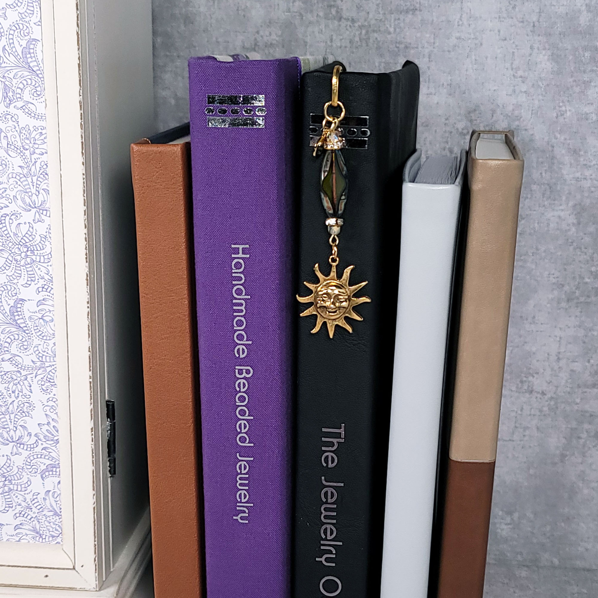 Sunshine Shepherd's Hook Bookmark by The Jewelry Owl (thejewelryowl)